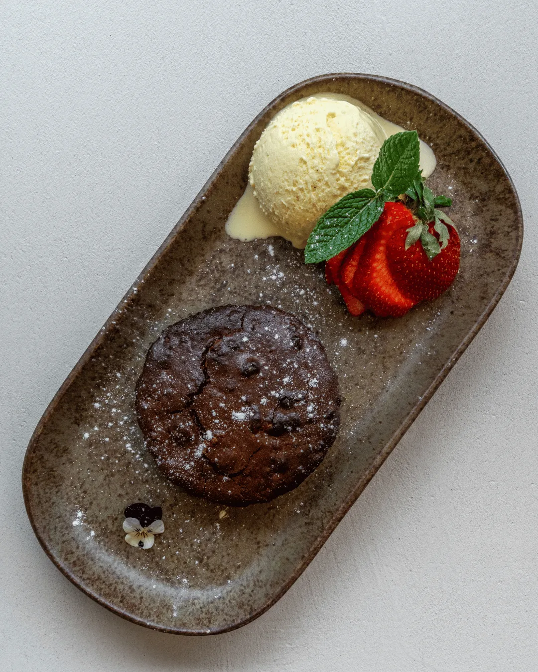 Brownie cu inghetata