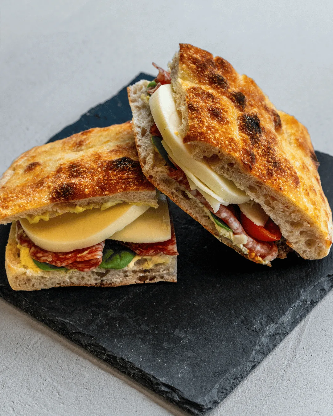 Salami caprese