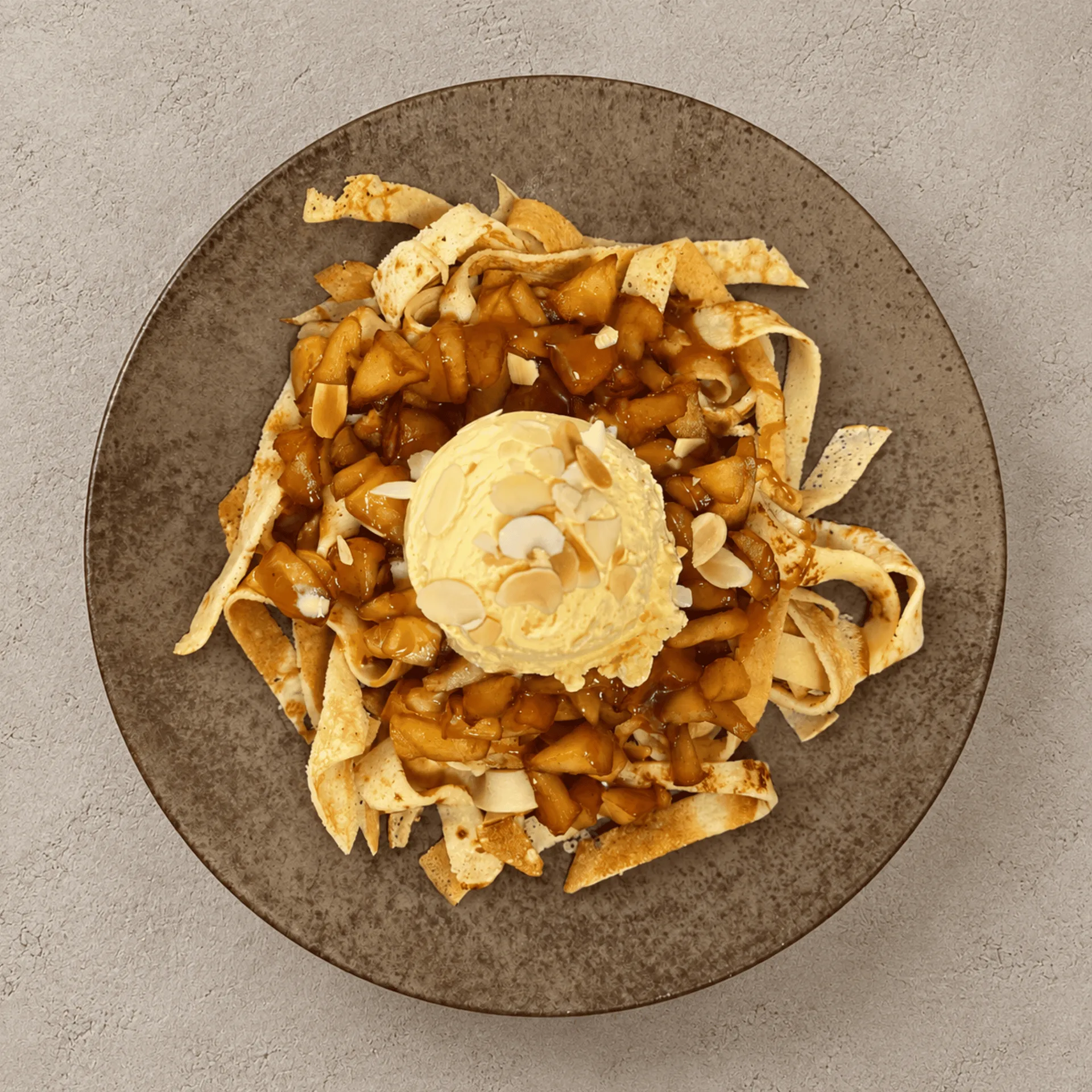 Apple Spaghetti Crepes