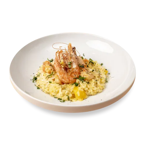 Risotto cu Creveți și Mango