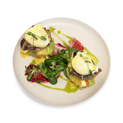 Halloumi Steak Benedict